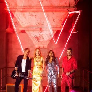The voice neon sign