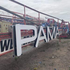 LIGHT UP SIGNS FOR CRANE