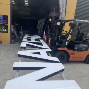 LIGHT UP SIGNS FOR CRANE